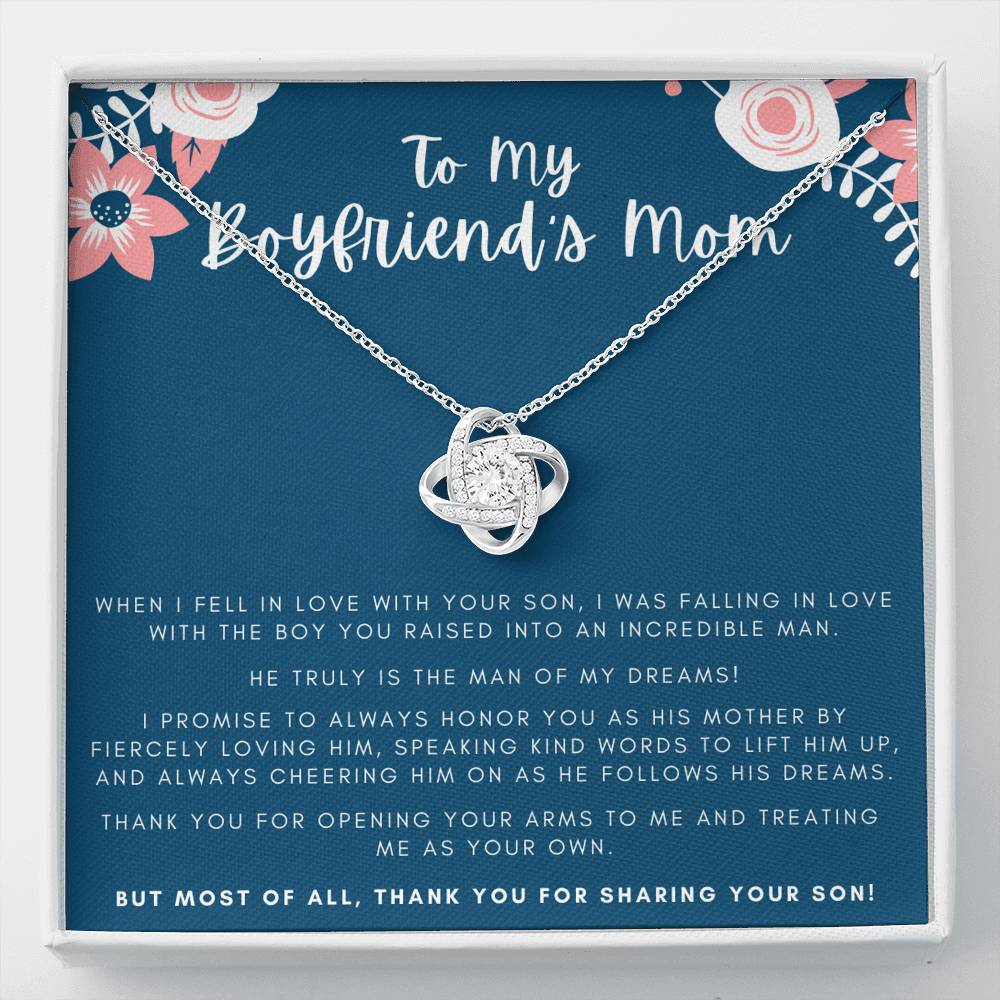  To My Boyfriends Mom Necklace, Gifts for My Boyfriends