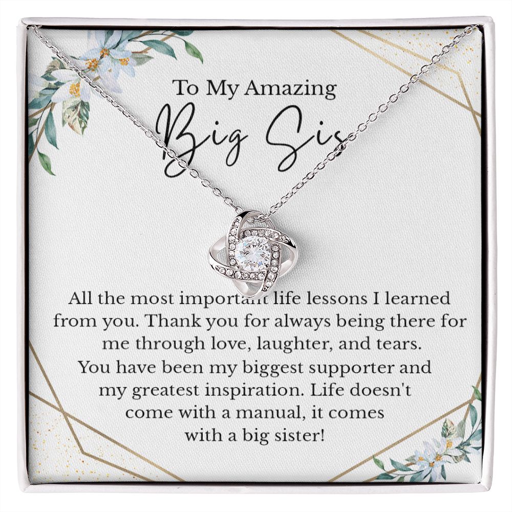 Beautiful Sister Bling Message Card Necklace Best Sister Jewelry
