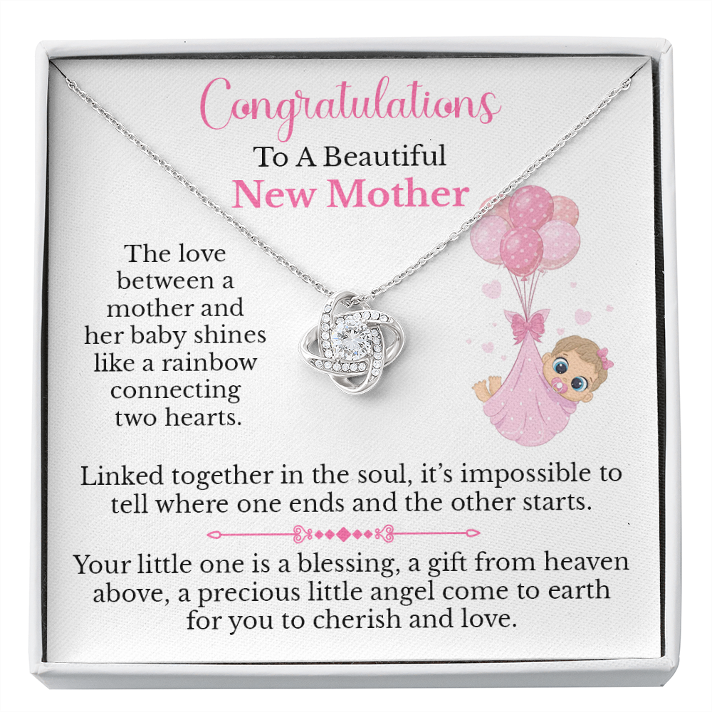 New Mom Message Card Necklace Jewelry Gifts, New Mommy Gift Idea, Preg –  globrightjewelry