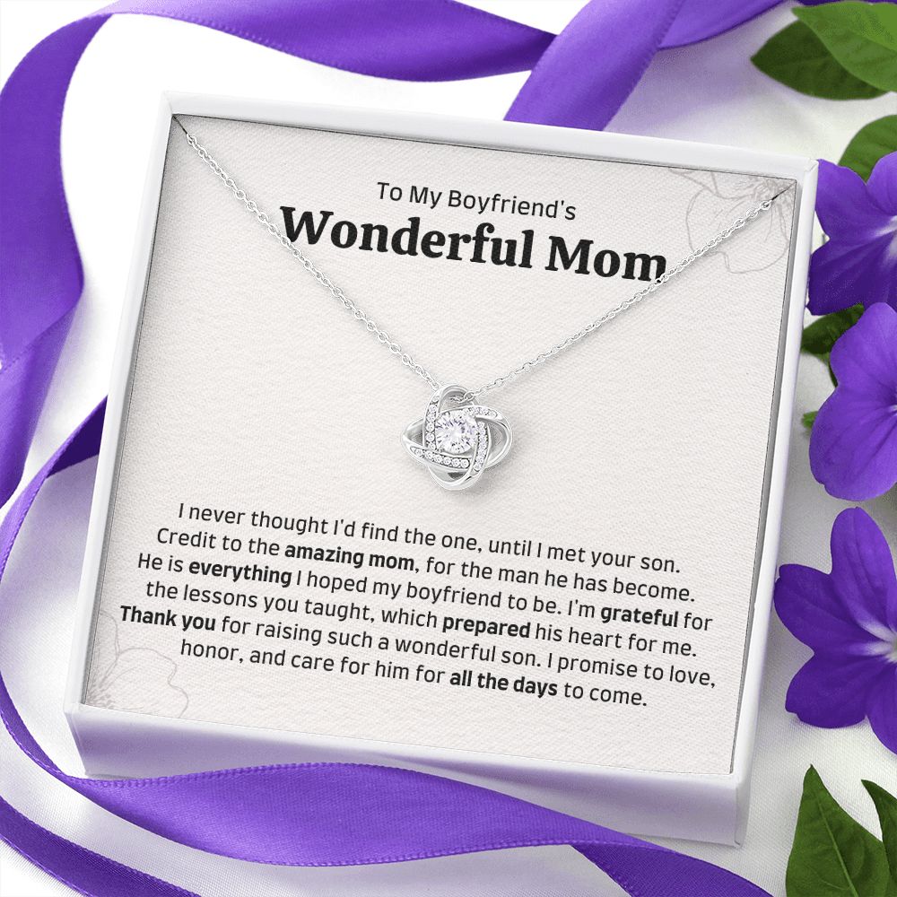 To My Boyfriend's Mom Necklace, Sentimental Mother's Day Gift, I Never Thought I'd Find the One