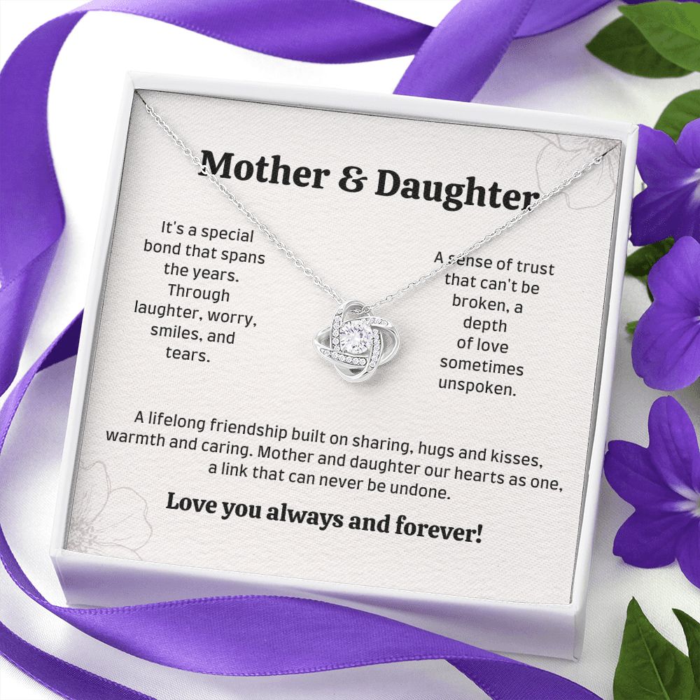 Mother and Daughter Sentimental Mother's Day Gift Necklace, 14k