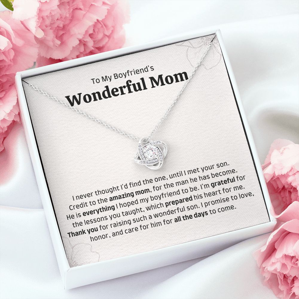 To My Boyfriend's Mom Necklace, Sentimental Mother's Day Gift, I Never Thought I'd Find the One