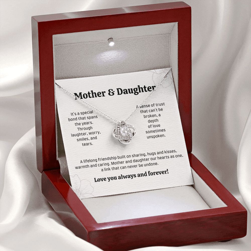 Mother and Daughter Sentimental Mother's Day Gift Necklace, 14k