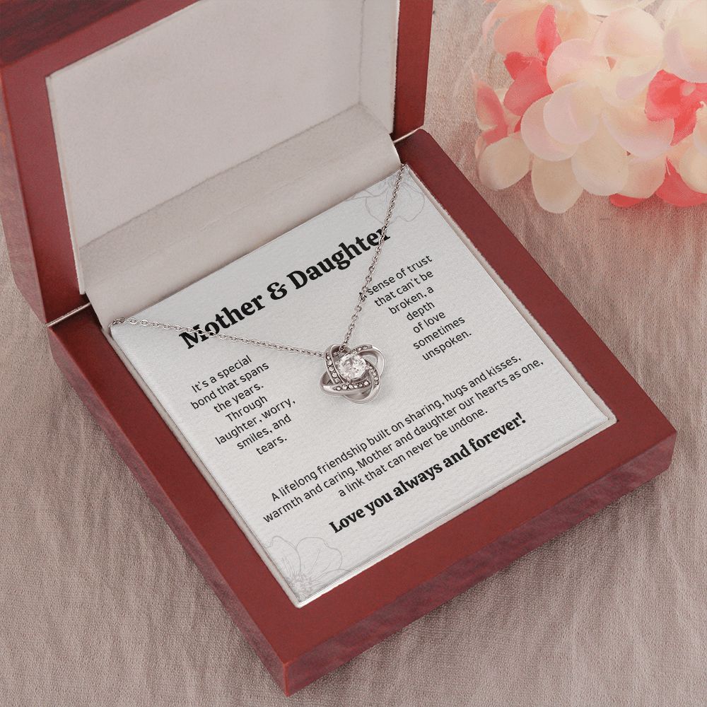 Mother and Daughter Sentimental Mother's Day Gift Necklace, 14k