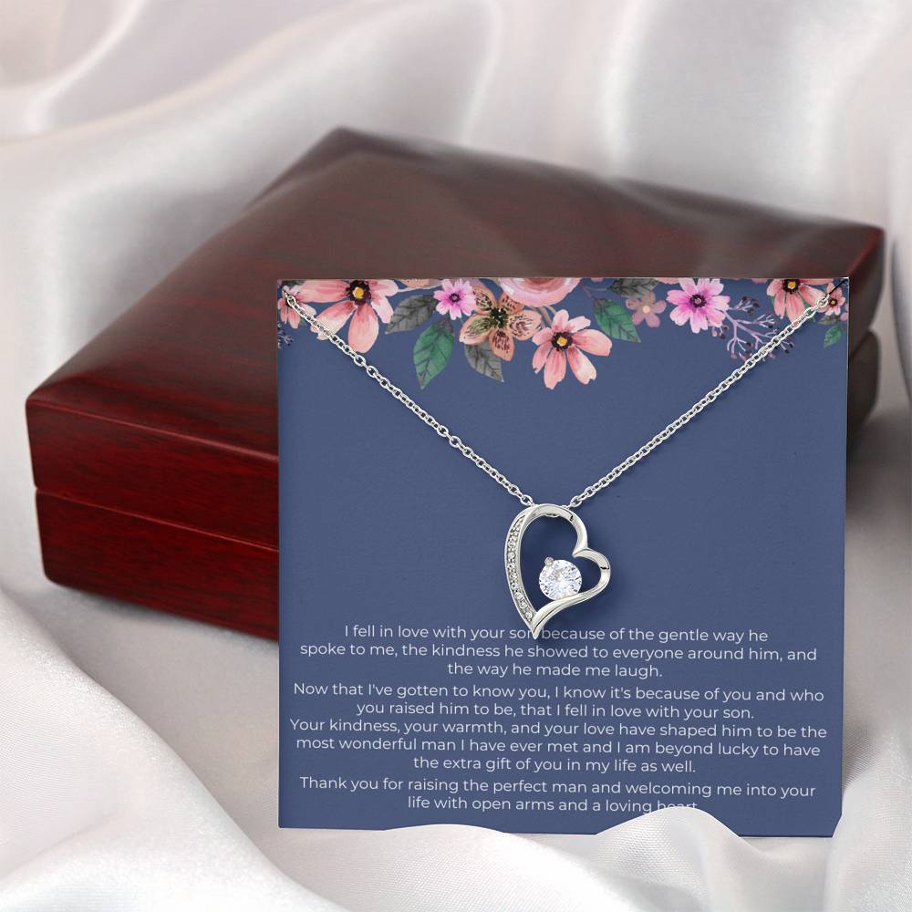 Mother in Law Gift from Daughter in Law, Mother of the Groom Wedding Gift Necklace, To My Boyfriend's Mom Necklace