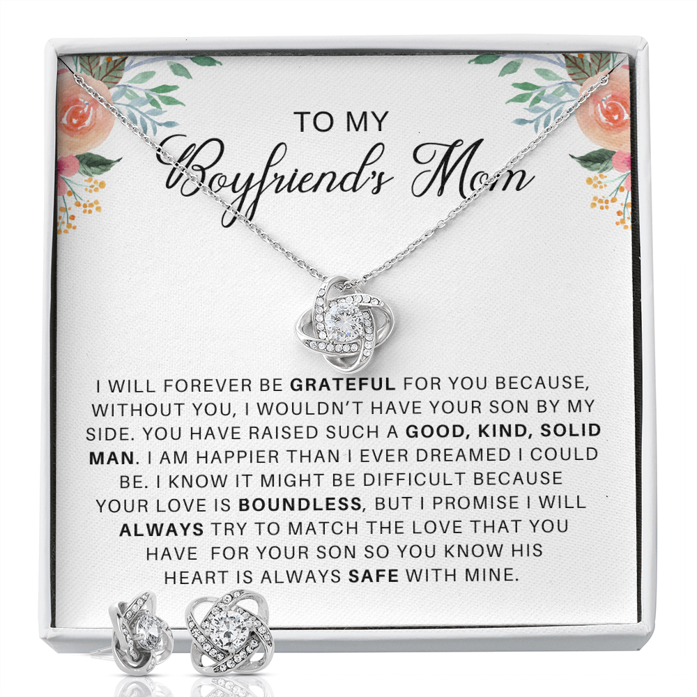 Boyfriend's Mom Mother's Day Gift, Necklace for Boyfriend's Mom Birthday, 14k