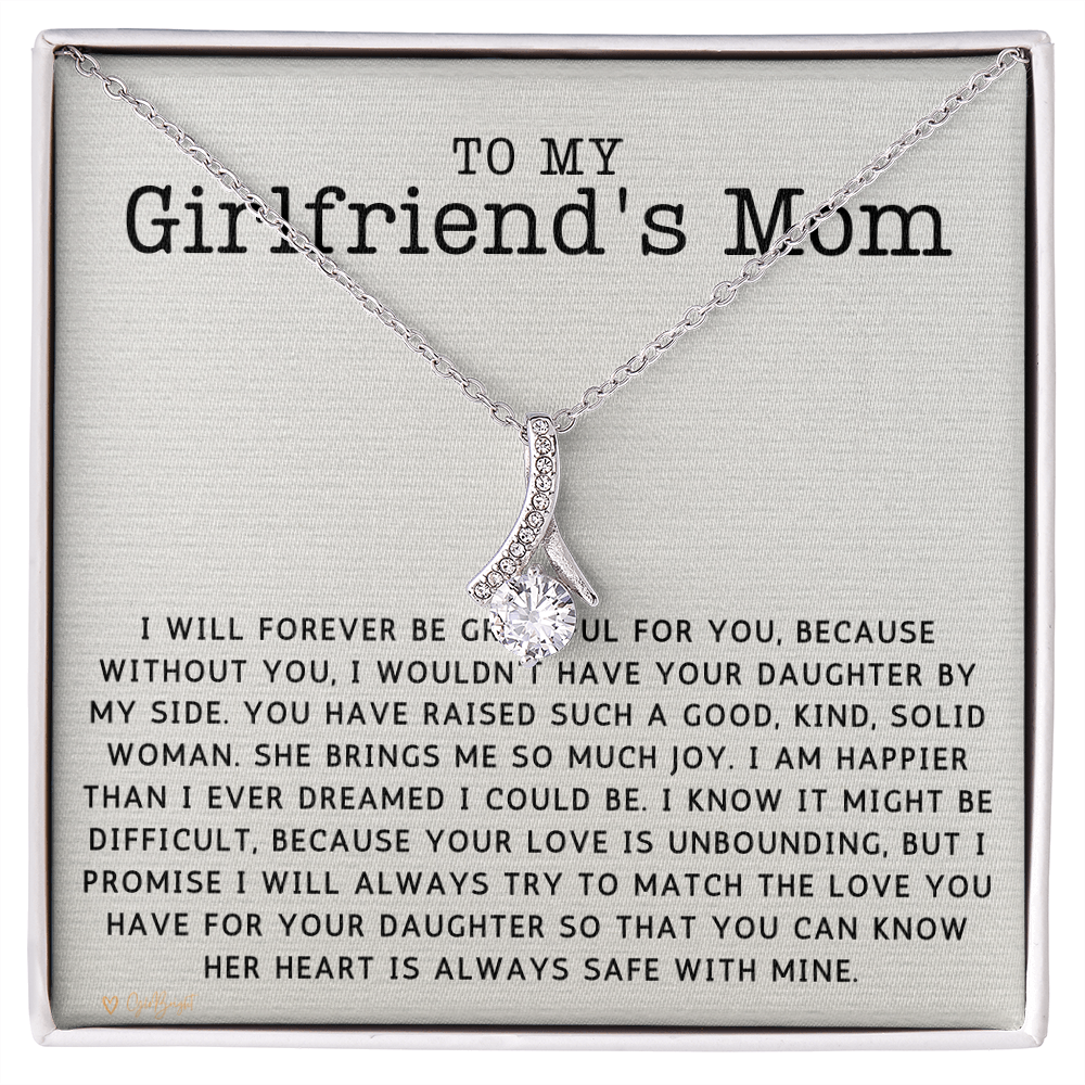 Gift to My Girlfriend's Mom, Girlfriend's Mom Necklace for Mother's Day, Girlfriends Mom Gift 1039b