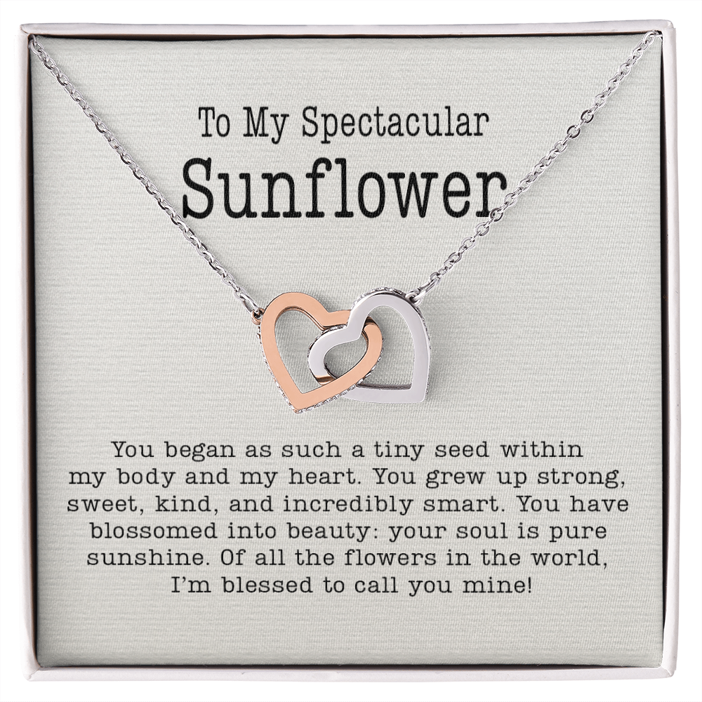 Daughter Sweet Appreciation Message Card Necklace from Mom, Unique Meaningful Pendant Present Idea for My Beautiful Amazing Daughter G