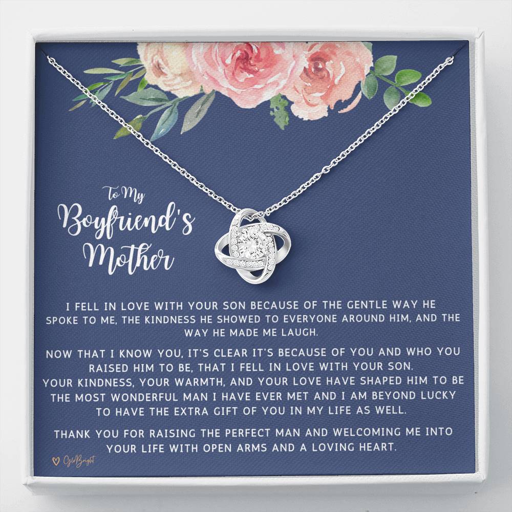 Globright To My Boyfriend's Mom Gifts Necklace, Boyfriends Mom Birthday Gift 1053a