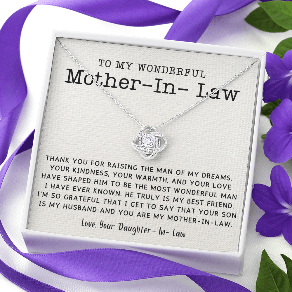 Mother in Law Mother's Day Necklace, Mom In Law Birthday Gift, Mother-In-Law Wedding Gift, 14k Gold
