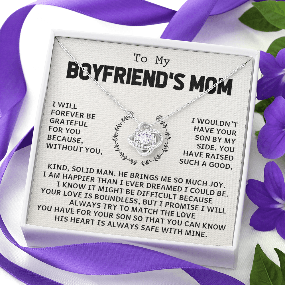 To My Boyfriends Mom Necklace, Mother's Day, Birthday, and Christmas Gift