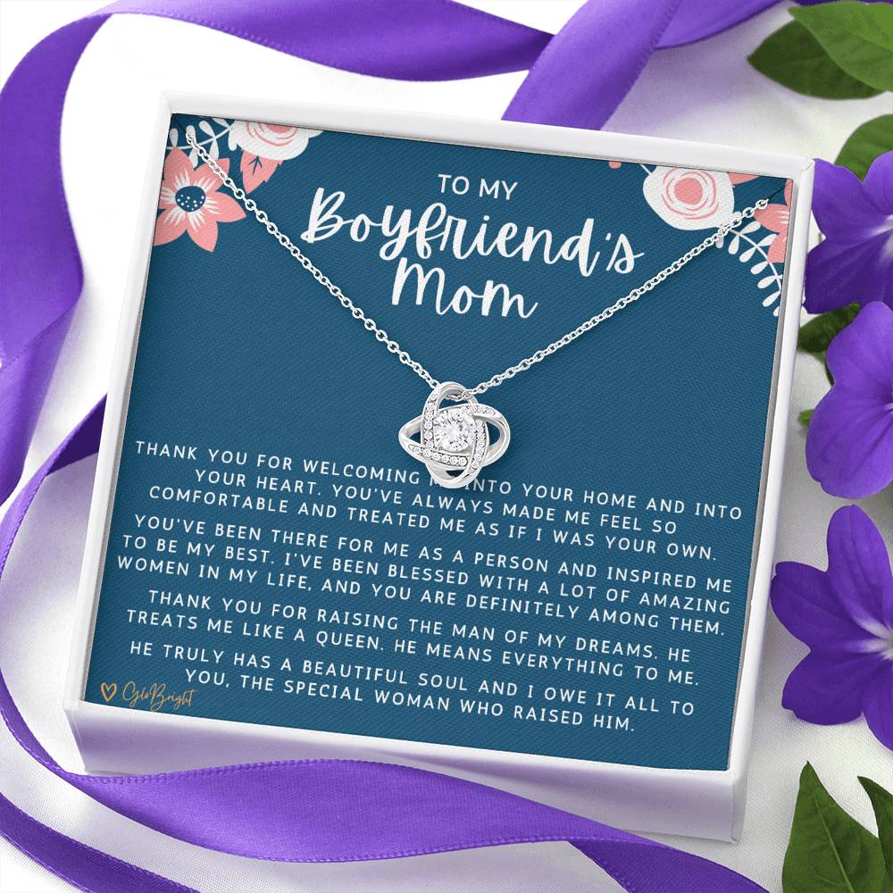 To My Boyfriends Mom Necklace, Birthday Christmas Gifts For Boyfriend's  Mom, Jewelry Gifts For Boyfriend's Mom, Gifts For Boyfriend's Mom From