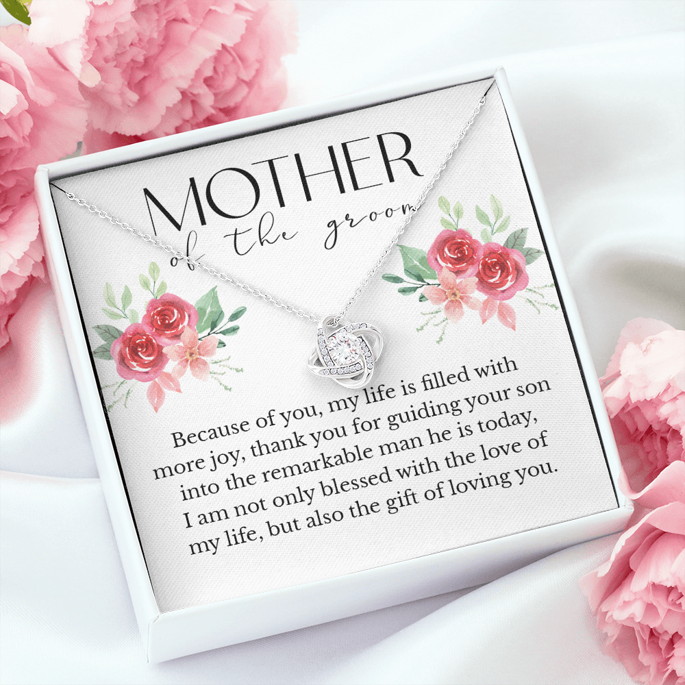 Mother of the Groom Gift from Bride Message Card Necklace Jewelry Gifts, To Groom's Mom Gift Present Ideas, Future Mother in Law Pendant C