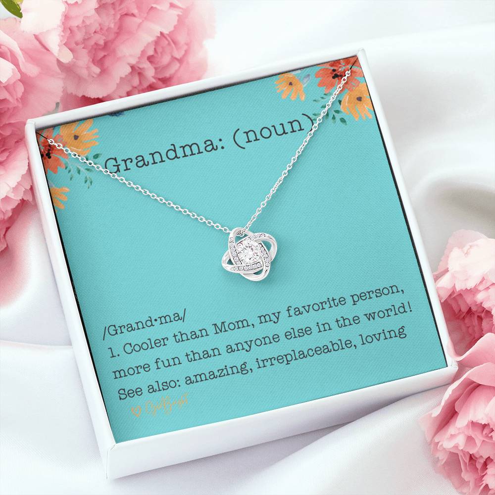 Grandma Necklace from Kids, Grandma Jewelry for Christmas from Grandkids