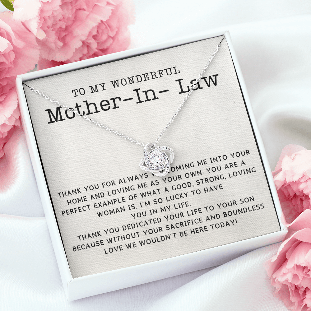 Mother in Law Mother's Day Necklace, Mom In Law Birthday Gift, Mother-In-Law Wedding Gift, 14k Gold