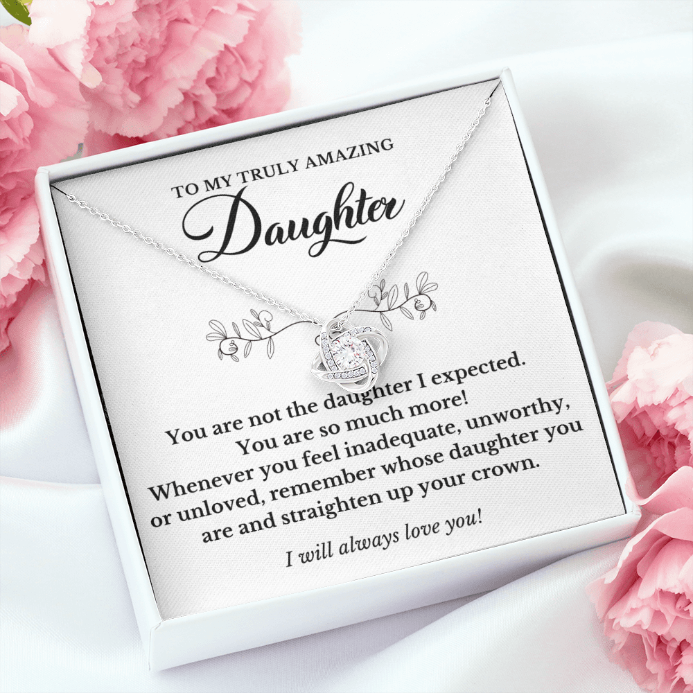 Daughter Gift from Parents, Daughter Necklace for Teen Girl, Adult Daughter Necklace from Mom 2016c