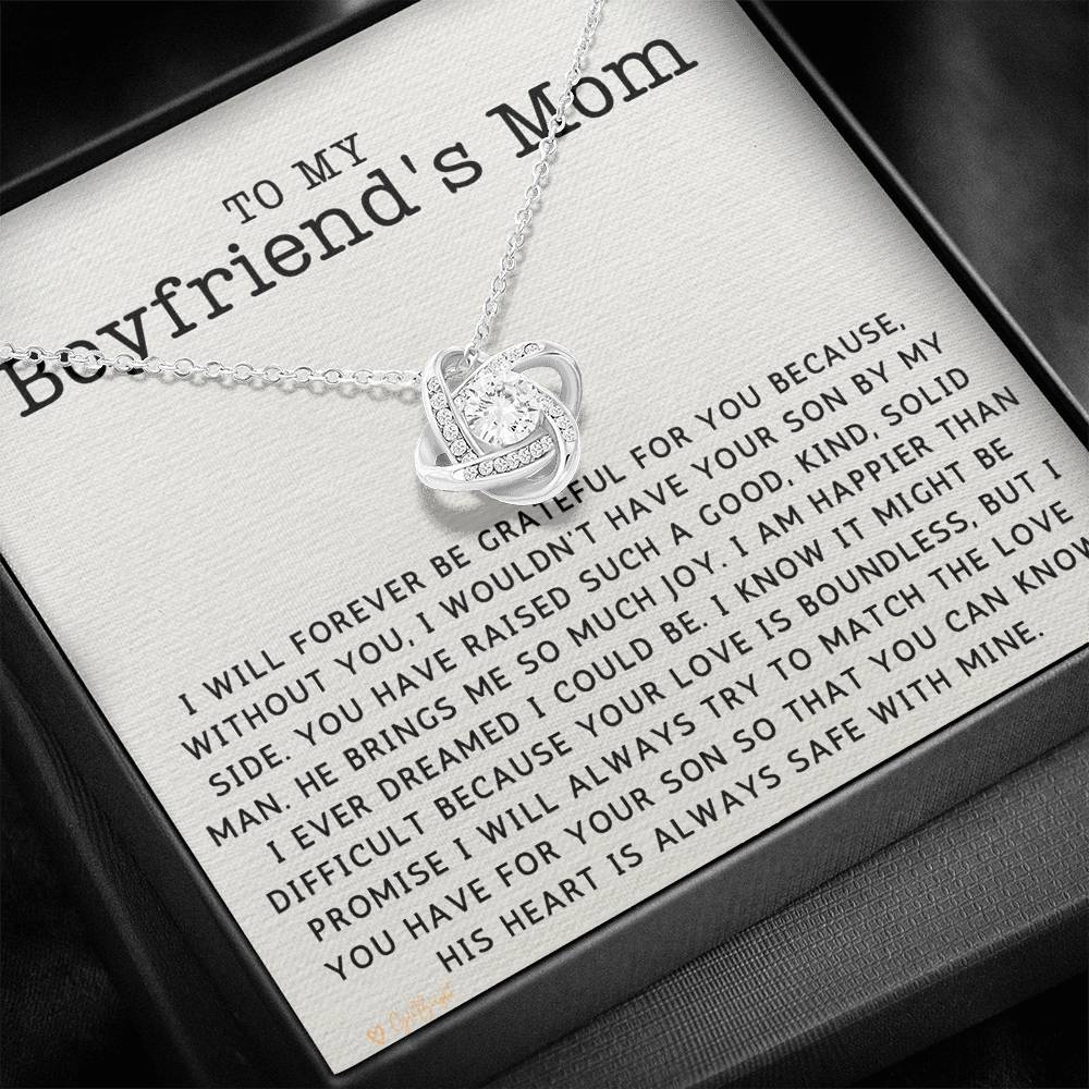 To My Boyfriend's Mom Gift, Boyfriend's Mom Gift, , To My Boyfriend's Mom Necklace, Gift for My Boyfriend's Mom 5005c