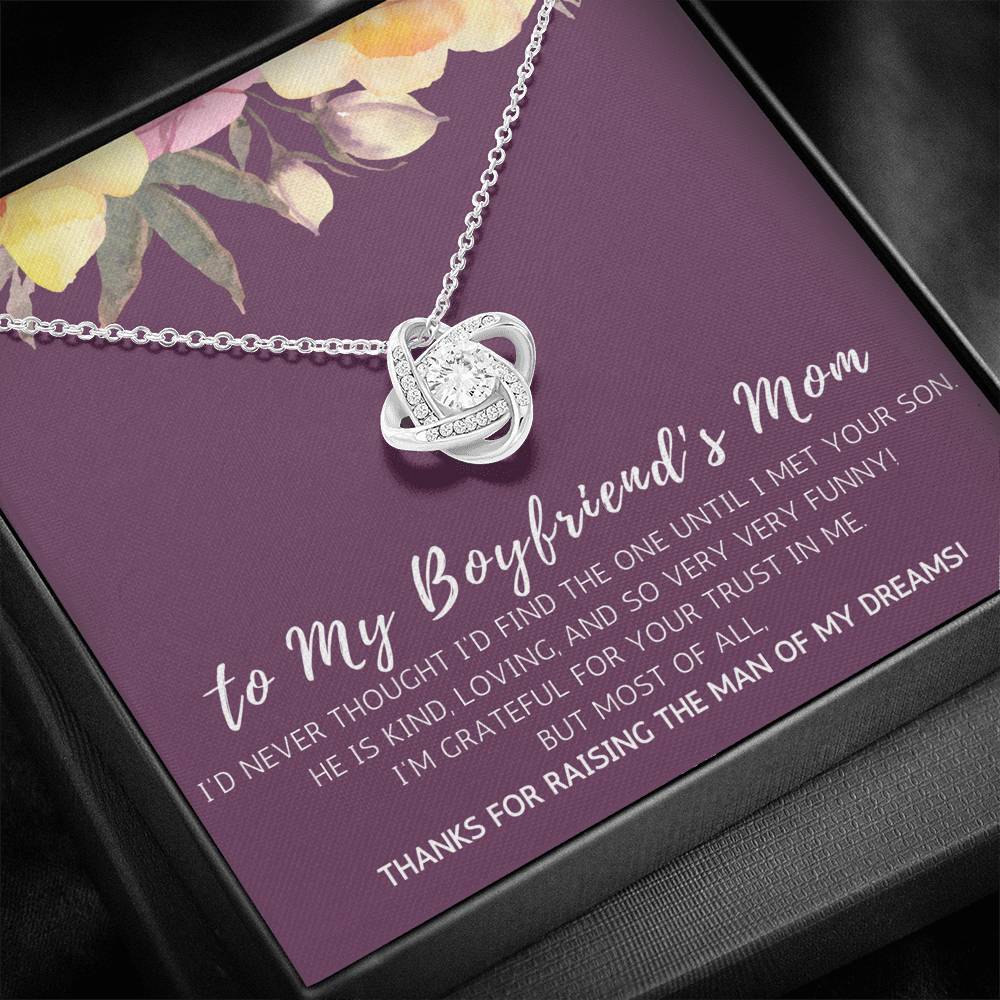 Gift for Boyfriend's Mom, Birthday Present for Boyfriends Mom, Boyfriend's Mom Necklace, Boyfriends Mom Christmas Gift