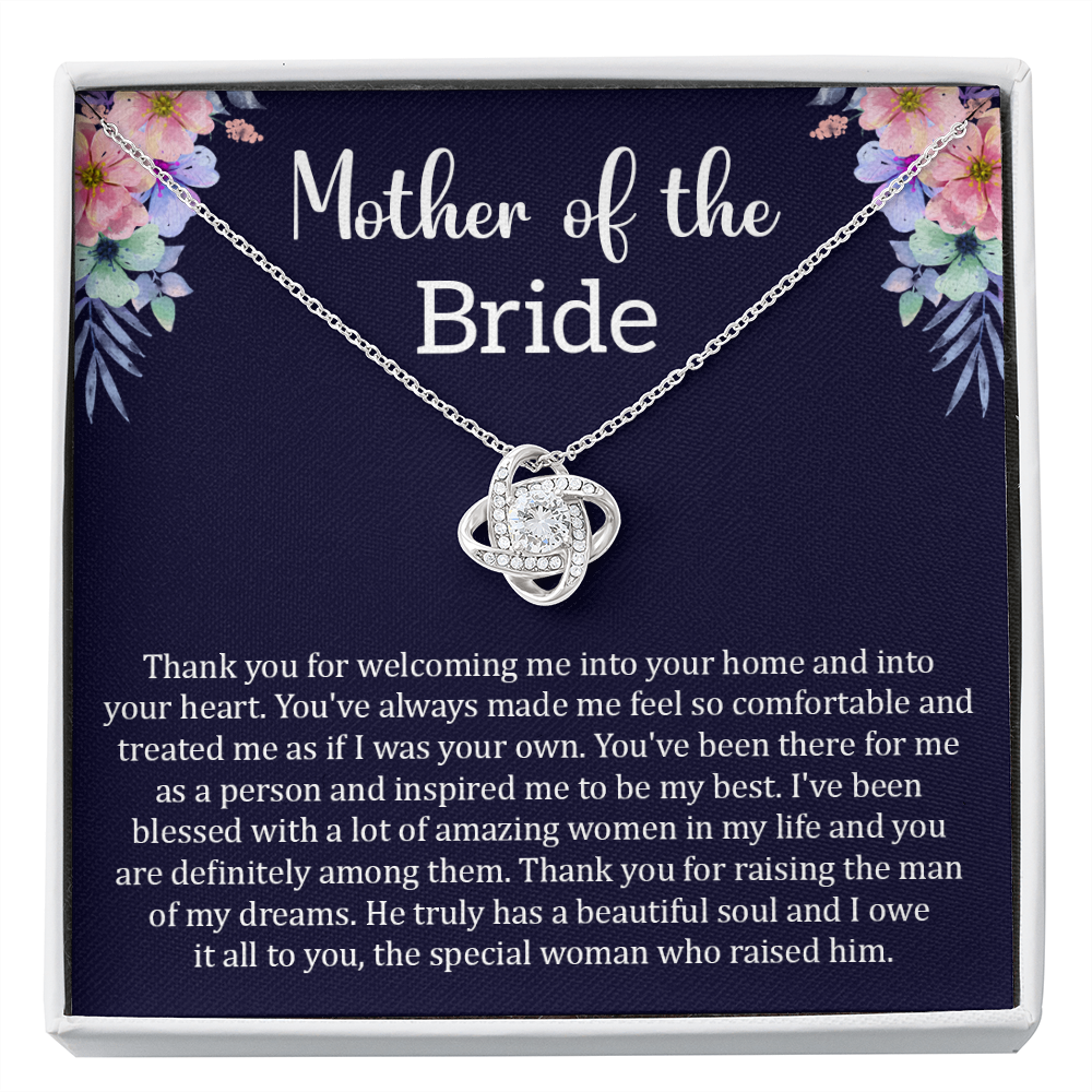 Mother of the Bride Gift-Personalized Necklace, Thank you for raising –  Sugartree and Company