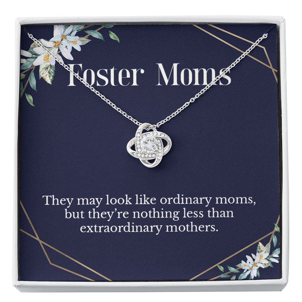 Adoptive Mom Gift Message Card Necklace, Bonus Mom Necklace, Foster Mom Jewelry Gift, Customizable Aesthetic Tiny Necklace For Women 150e