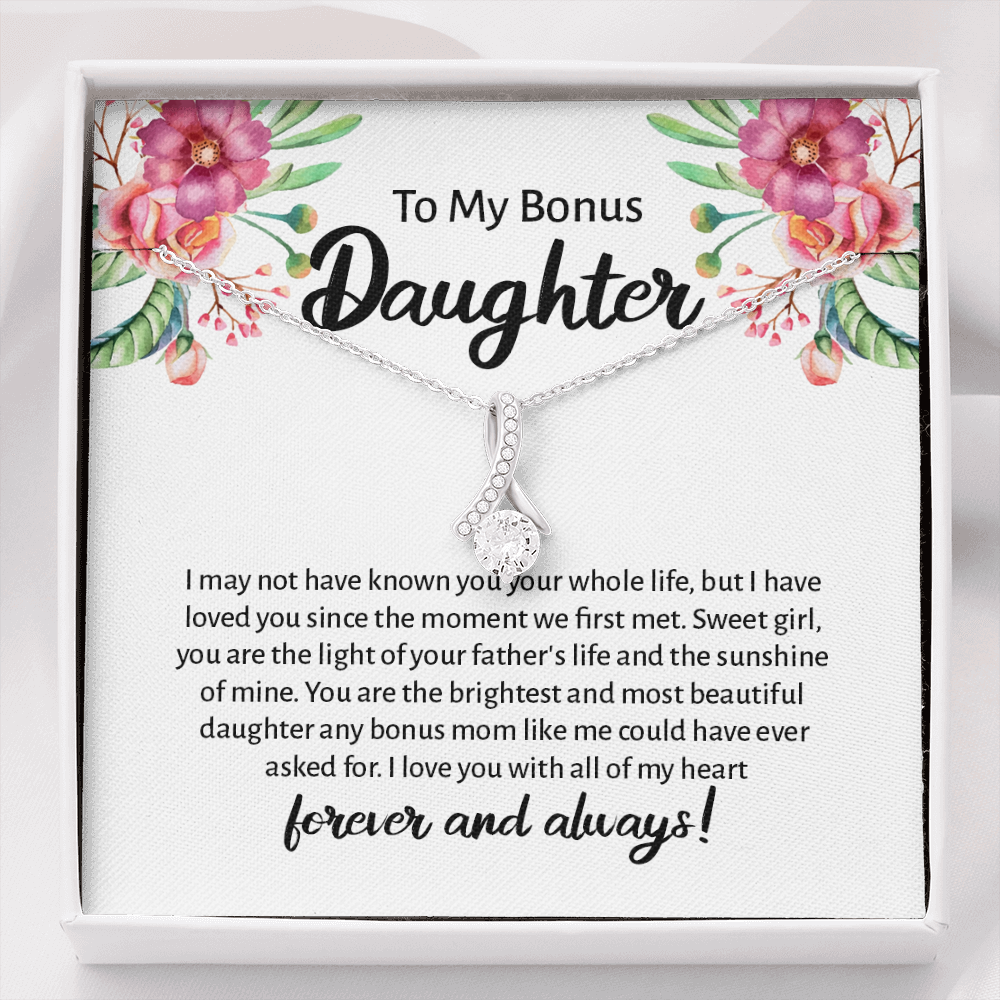 Step Daughter Necklace, Bonus Daughter Gifts From Stepmom, Step Daughter Gifts From Stepmom 124a