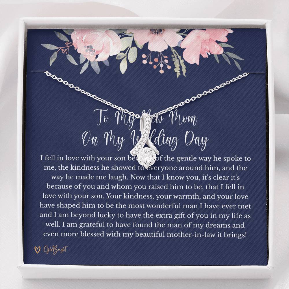 Mother of the Groom Gift from Bride, Wedding Gift for Mother in Law Necklace, Gift from Bride to Mother in Law 2046v
