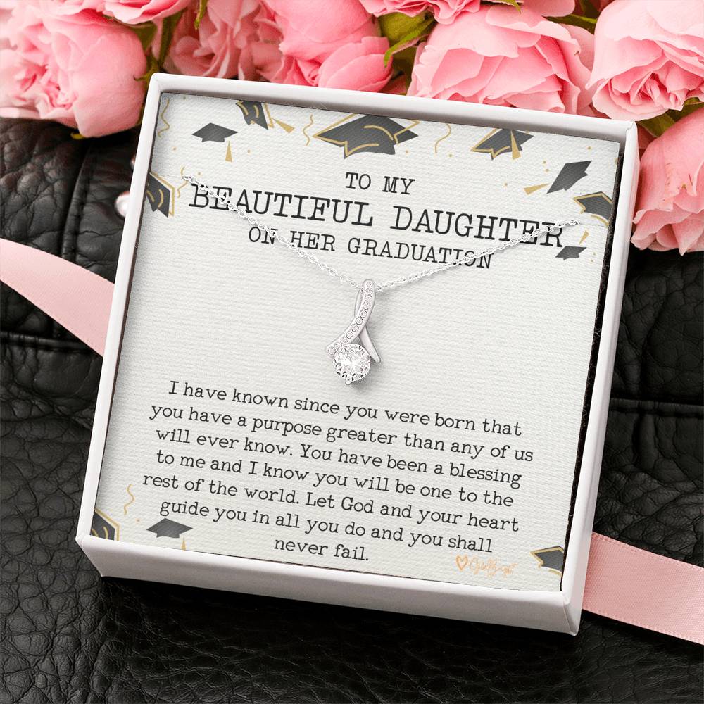 Graduation Gift Necklace for Her from Mom or Dad, High School Graduation Gift for Her, College Graduation Gift for Her 3014b