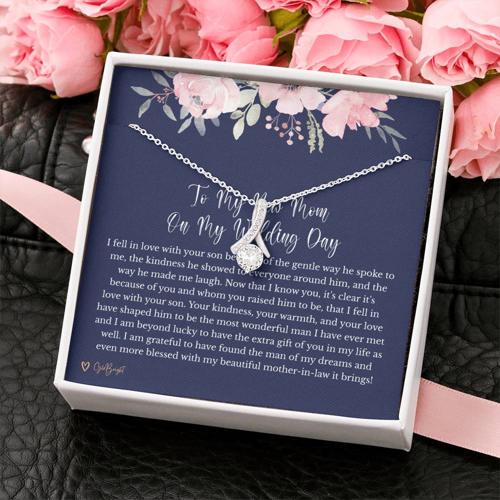 Mother of the Groom Gift from Bride, Wedding Gift for Mother in Law Necklace, Gift from Bride to Mother in Law 2046v