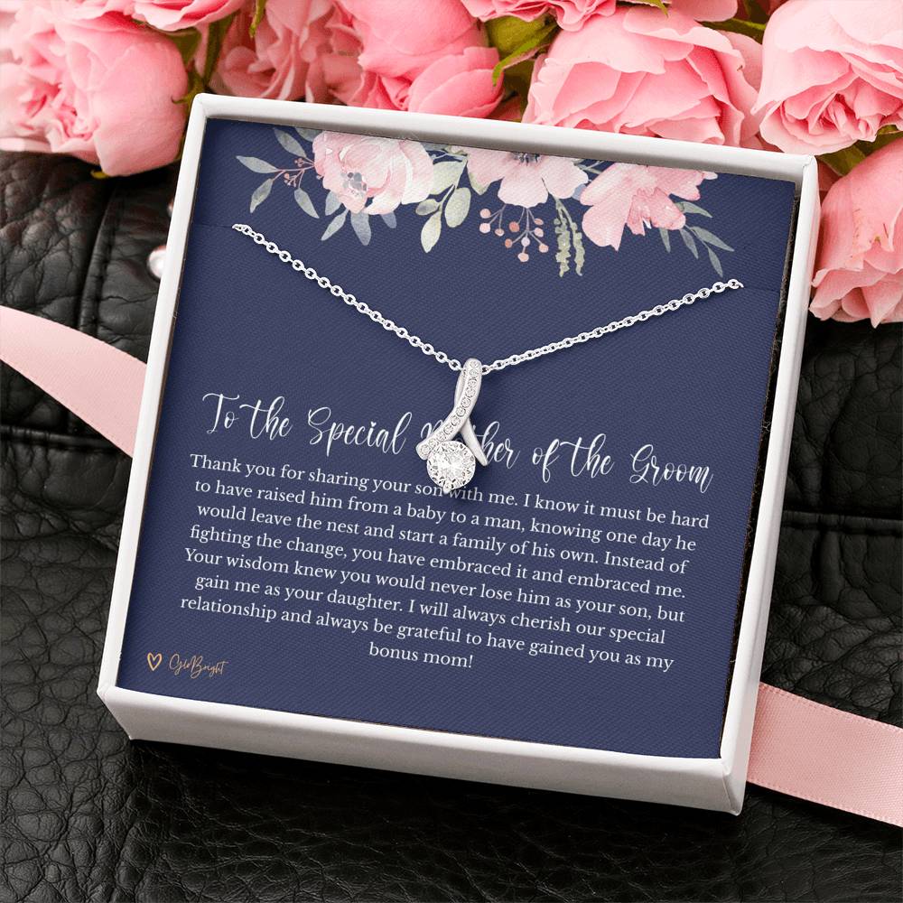 Mother of the Groom Gift from Bride, Wedding Gift for Mother in Law Necklace, Gift from Bride to Mother in Law 2046f