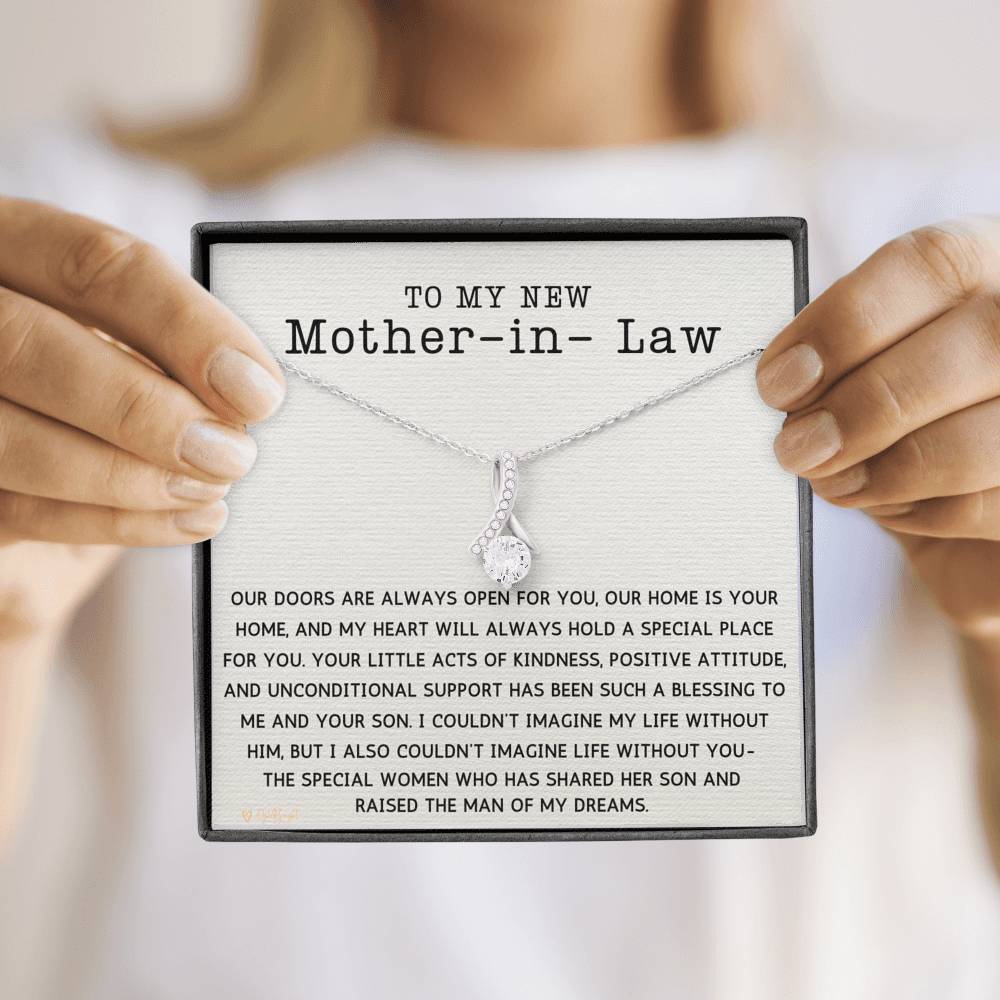 Mother of the Groom Necklace, New Mother in Law Gift from Bride, Mother in Law Wedding Gift