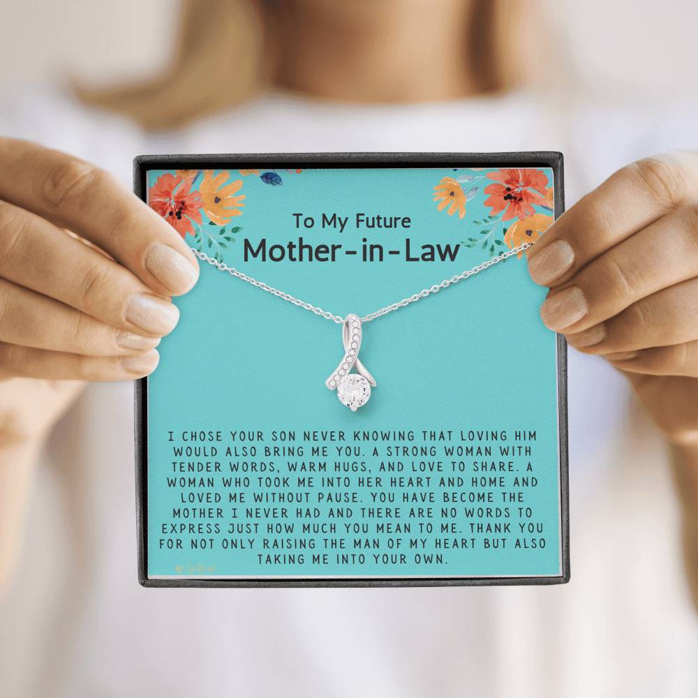 Future Mother in Law Gift from Bride on Wedding, Future Mother in Law Mother's Day Necklace 1030a