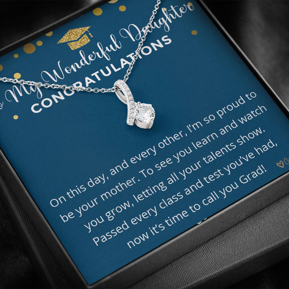 Graduation Gift Necklace for Her from Mom or Dad, High School Graduation Gift for Her, College Graduation Gift for Her 3014h