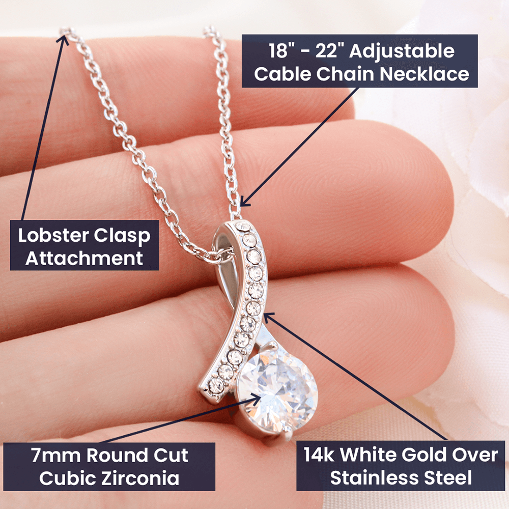 To My Son's Beautiful Girlfriend Message Card Necklace Jewelry, Bonus Daughter Sweet Present Idea, Future Daughter in Law Pendant Ideas 230d