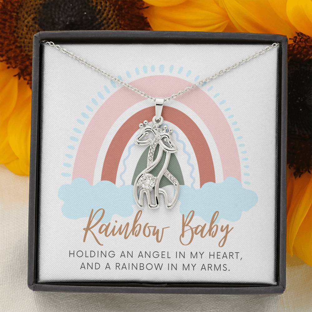Rainbow Baby Gift, Rainbow Mom Gift, Rainbow Baby Necklace