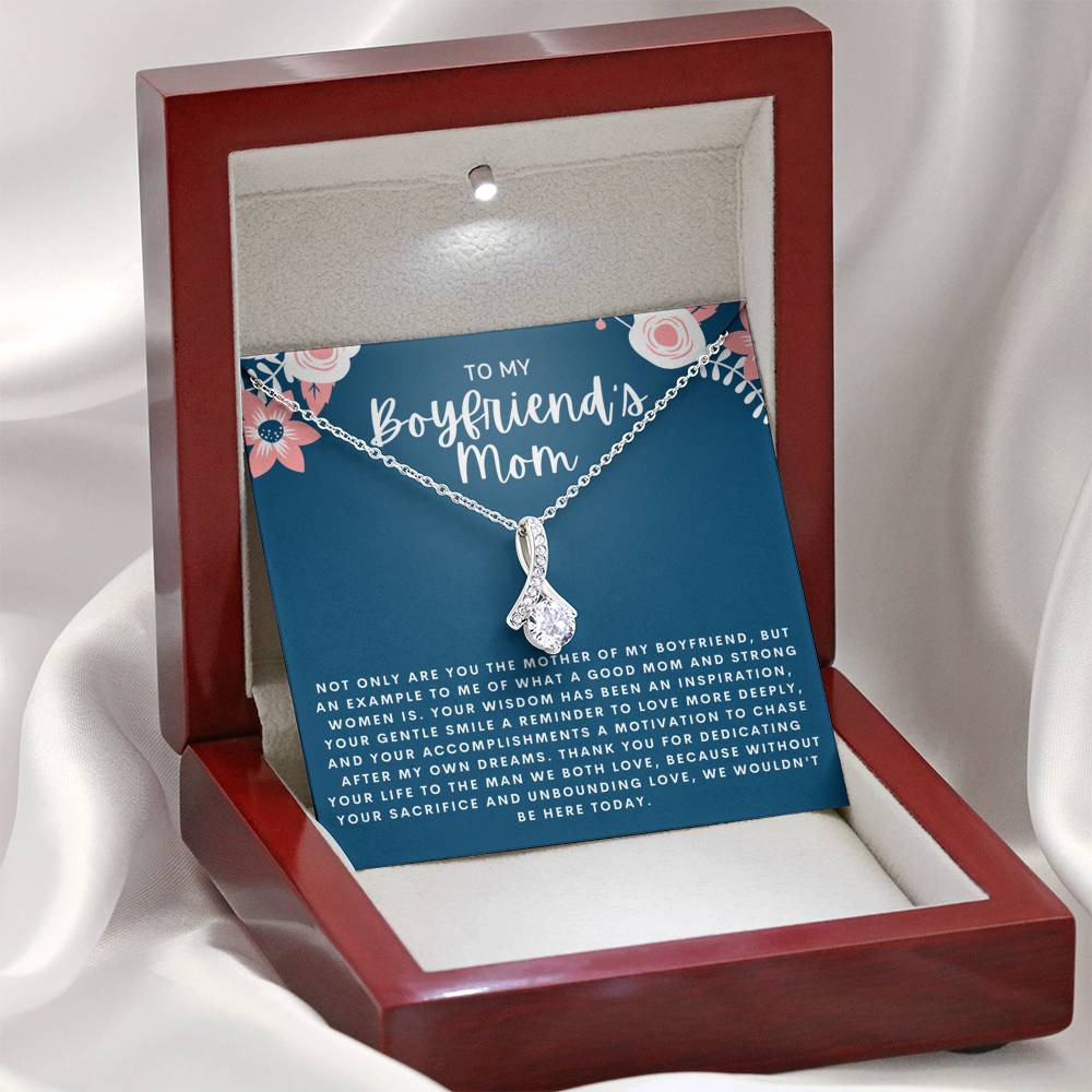 Gift for Boyfriend's Mom, Birthday Present for Boyfriends Mom, Boyfriend's Mom Necklace, Boyfriends Mom Mother's Day Gift,