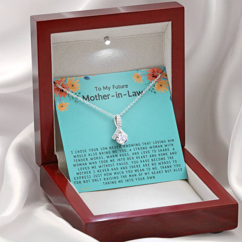 Future Mother in Law Gift from Bride on Wedding, Future Mother in Law Mother's Day Necklace 1030a