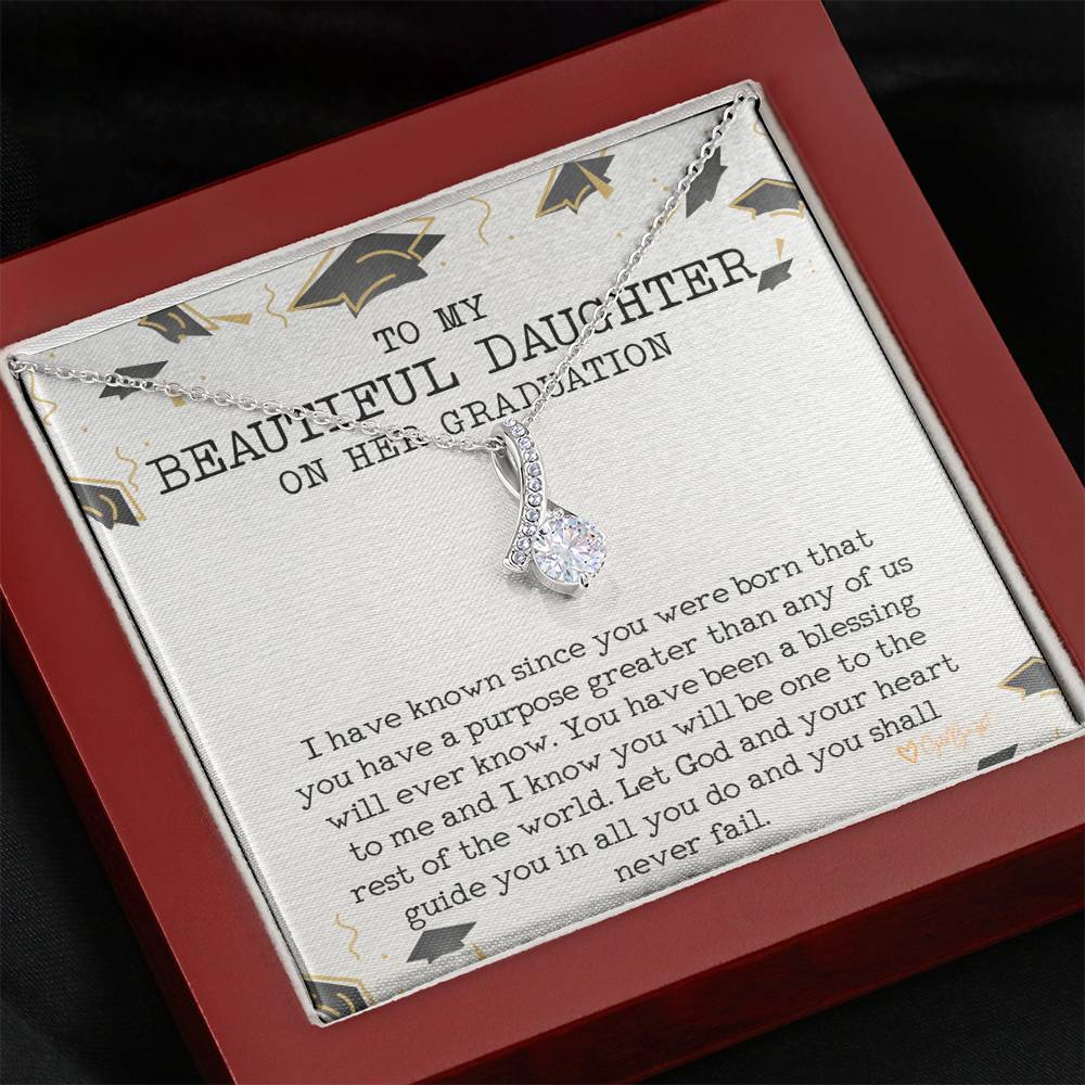 Graduation Gift Necklace for Her from Mom or Dad, High School Graduation Gift for Her, College Graduation Gift for Her 3014b
