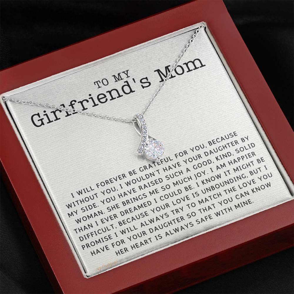 Gift to My Girlfriend's Mom, Girlfriend's Mom Necklace for Mother's Day, Girlfriends Mom Gift 1039b