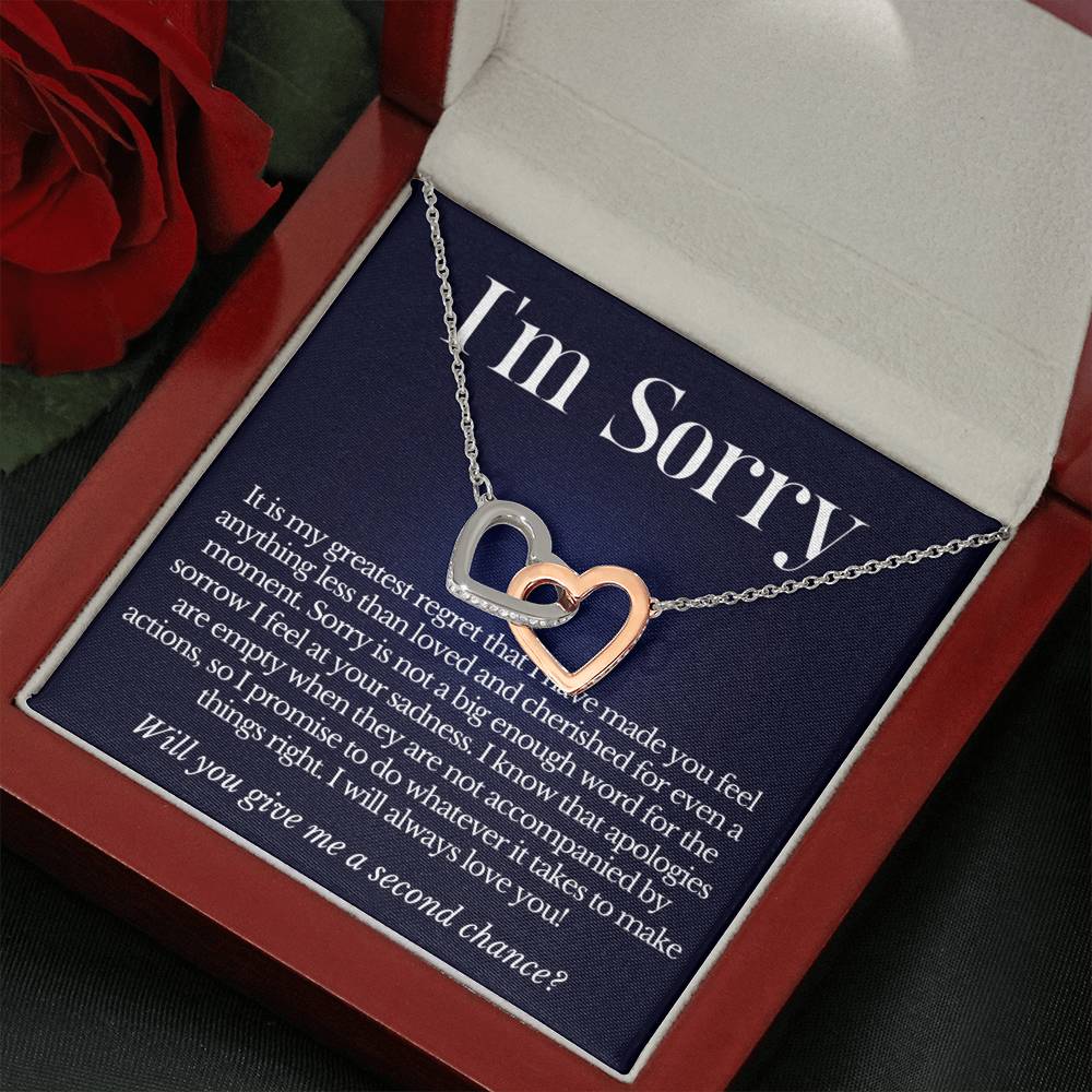 Gift for Wife, Gift For Girlfriend, Apology Necklace - I'm Sorry, I Lo