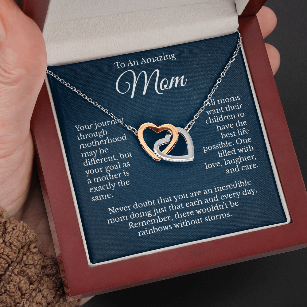 Mom of Autistic Child Message Card Necklace Jewelry, You Are Strong Woman Present Idea, Uplifting Support Message Pendant for Women 210c