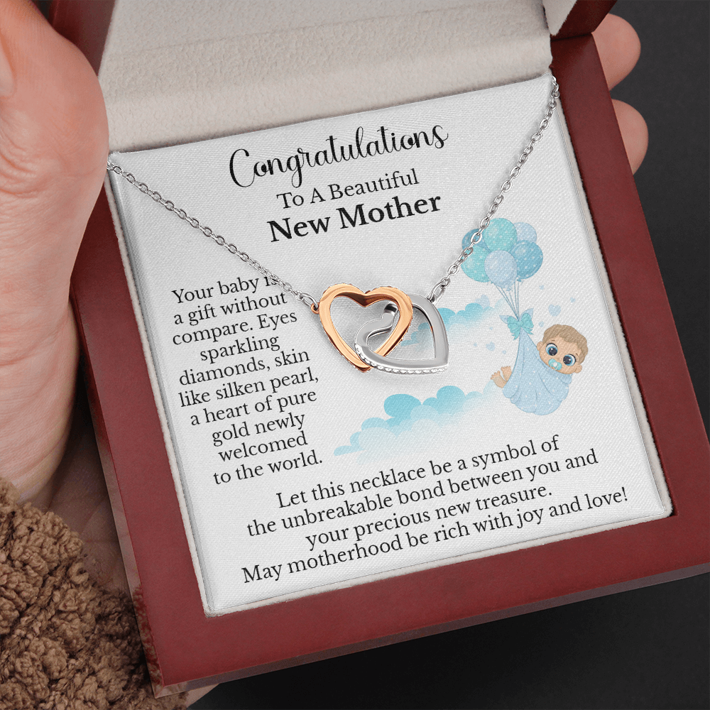 Mom to Be Quote, Congratulations Card, Tiny Heart Necklace, New Baby G –  Simple Reminders