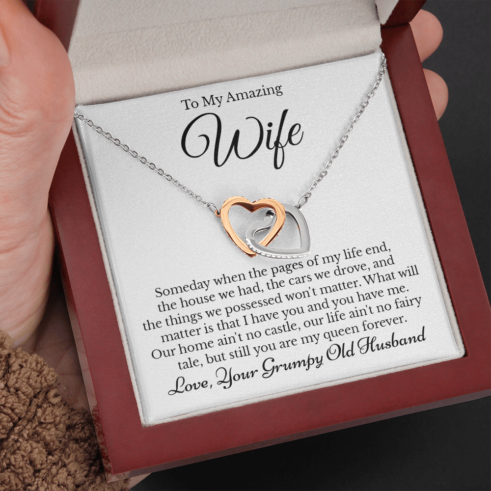 Valentine's Day Gift for Wife from Husband Necklace: Anniversary,  Valentine's Day, Birthday, Christmas, Thank You, Love You Present, 2  Interlocking Circles - Dear Ava