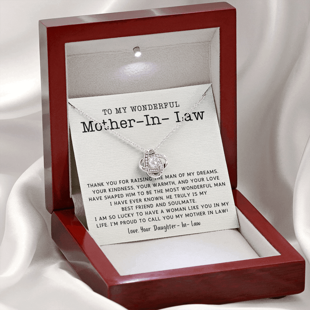 Mother in Law Mother's Day Necklace, Mom In Law Birthday Gift, Mother-In-Law Wedding Gift, 14k Gold