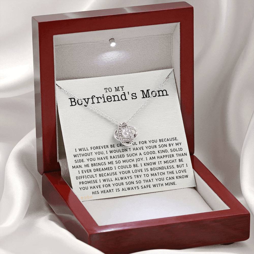 To My Boyfriend's Mom Gift, Boyfriend's Mom Gift, , To My Boyfriend's Mom Necklace, Gift for My Boyfriend's Mom 5005c