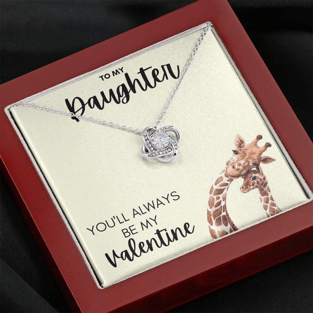 Giraffe Valentine's Necklace for Daughter, Valentines Gift for Daughter, College Daughter Valentine's Gift, Teenage Girl Valentines Gift, Giraffe Gift for Daughter